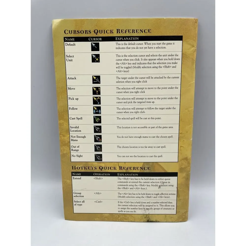 Magic & Mayhem: The Art of Magic PC Game User Manual